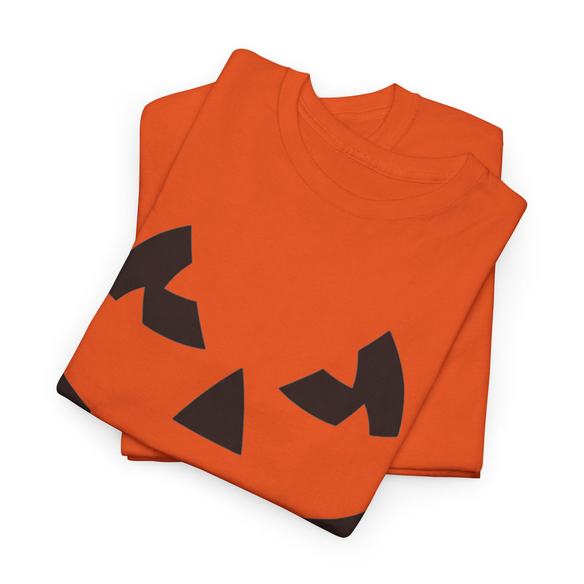 Halloween pumpkin face tee in orange