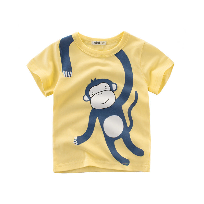 Children's Clothing Boys Short-sleeved T-shirt Fashion Brand Clothing