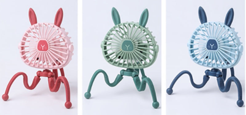 Portable USB Stroller Fan Baby Car Seat Accessory
