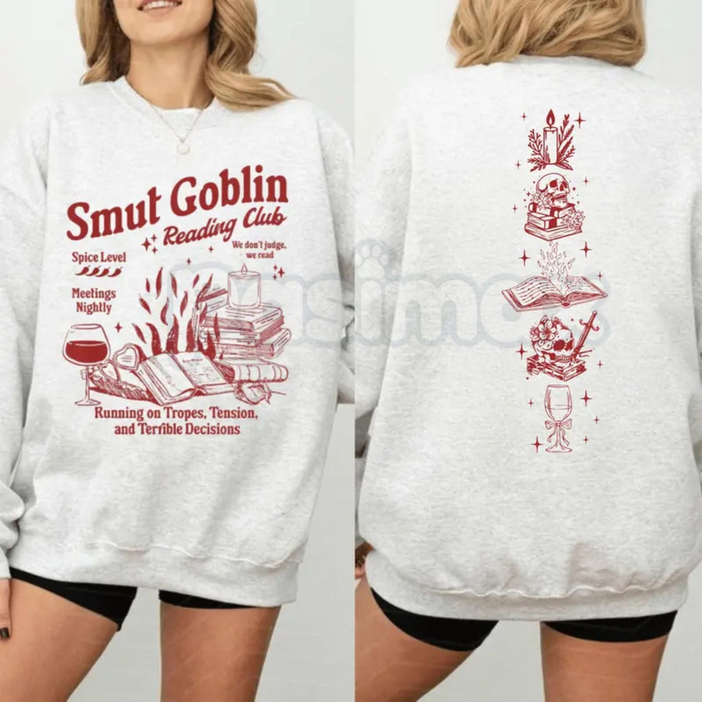 Dark Romance Bookish Crewneck Sweatshirt – Funny Reader Gift, Fantasy Bookworm Apparel