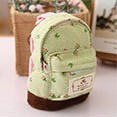 Korean floral mini backpack coin purse