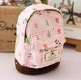 Korean floral mini backpack coin purse