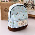 Korean floral mini backpack coin purse