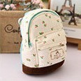 Korean floral mini backpack coin purse