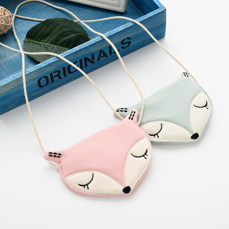 Cartoon fox crossbody bag for kids