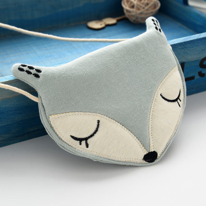 Cartoon fox crossbody bag for kids