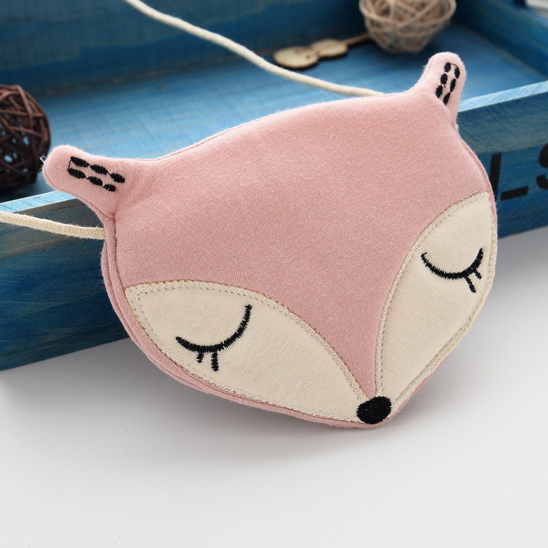 Cartoon fox crossbody bag for kids