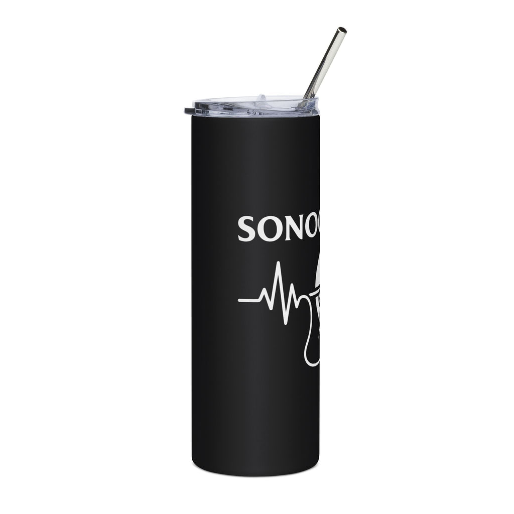Funny sonographer tumbler with scream mask design