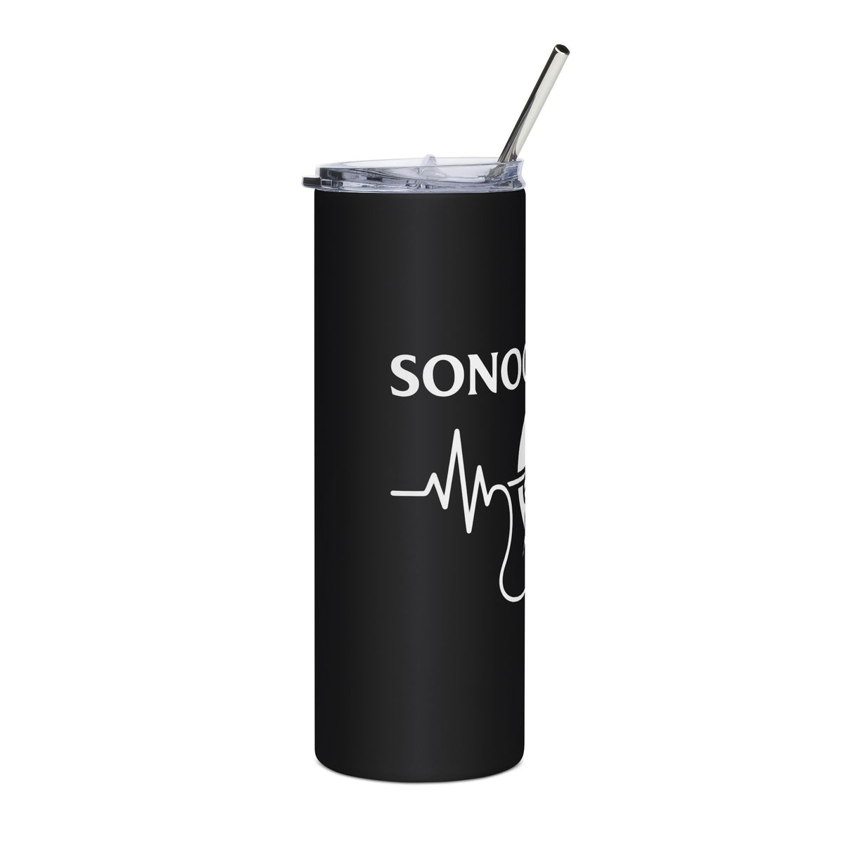 Funny sonographer tumbler with scream mask design