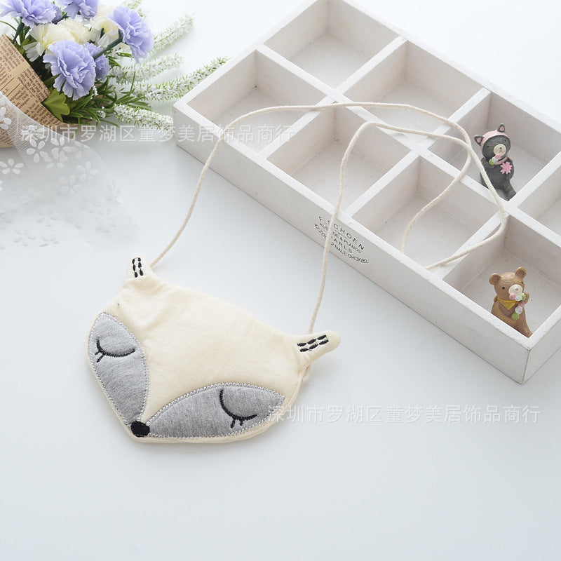 Cartoon fox crossbody bag for kids
