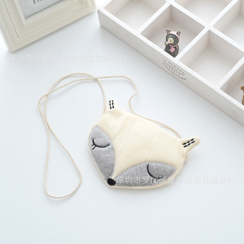 Cartoon fox crossbody bag for kids