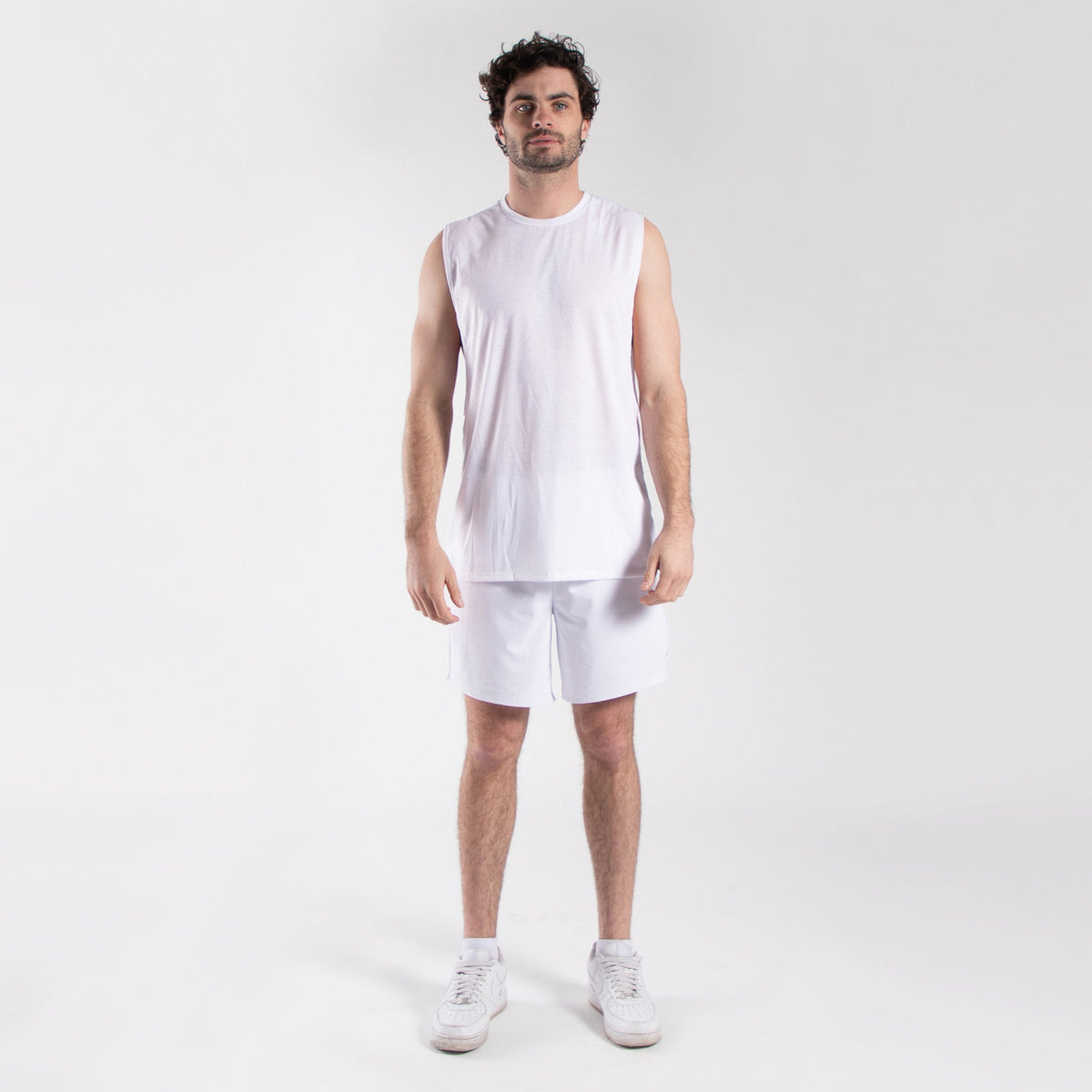 Men’s Muscle Tee ultra lightweight soft fabric with relaxed fit and deep armholes for loungewear or workout