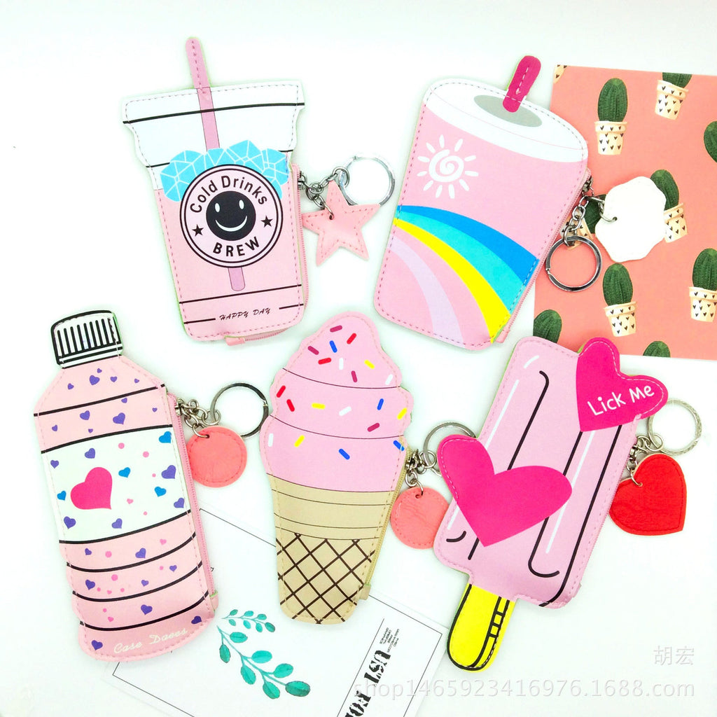 Ice cream popsicle coin purse for kids