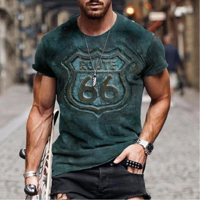 Men’s summer Retro Short Sleeve t-shirts