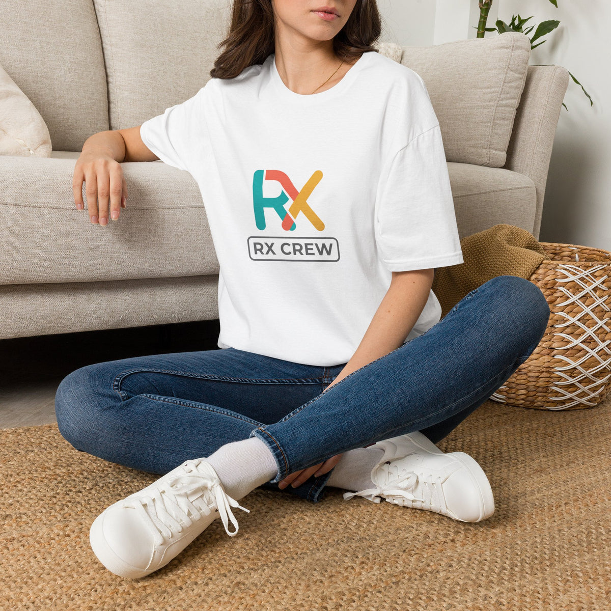 RX Crew T-Shirt — Colorful Pharmacy Logo Tee