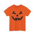 Halloween pumpkin face tee in orange