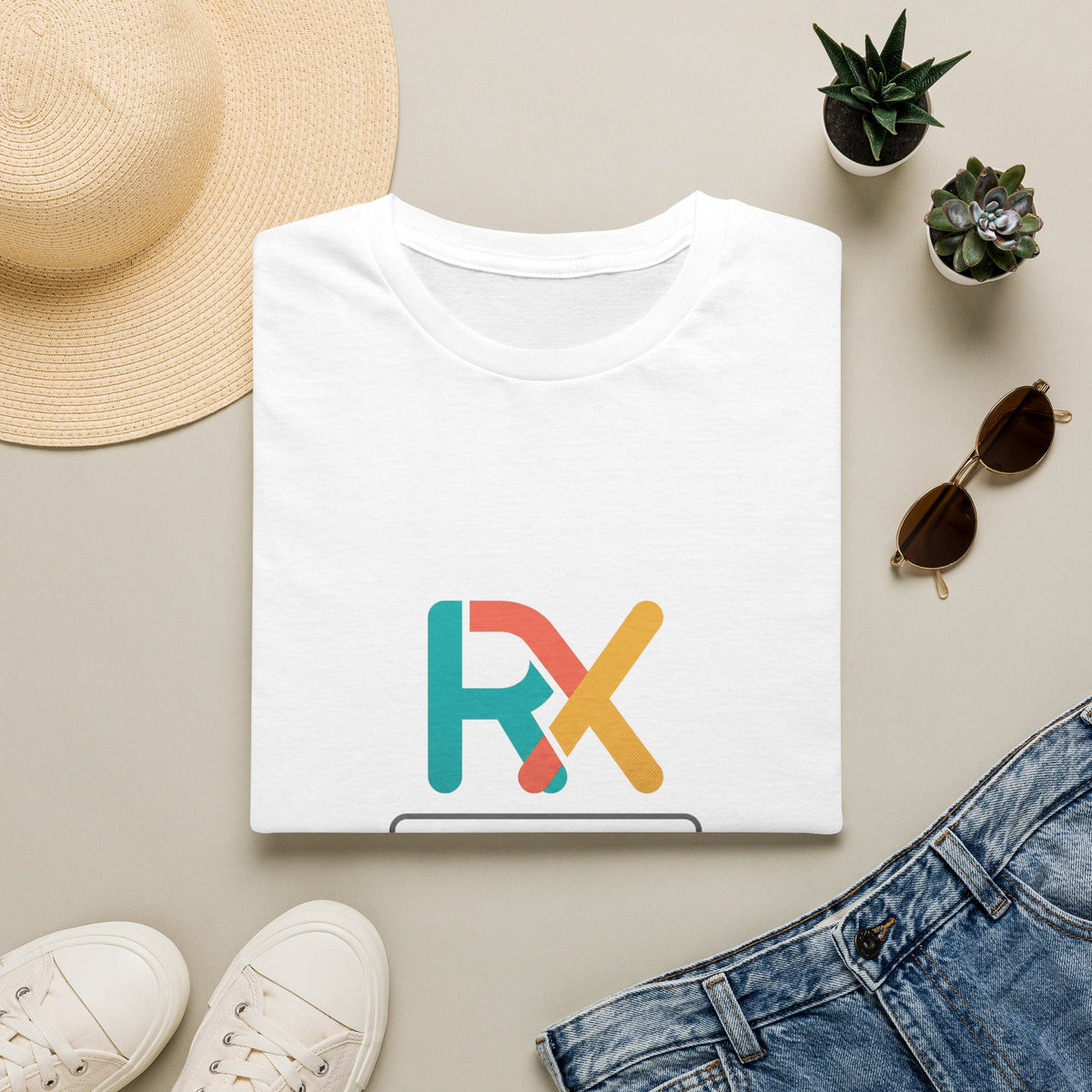 RX Crew T-Shirt — Colorful Pharmacy Logo Tee