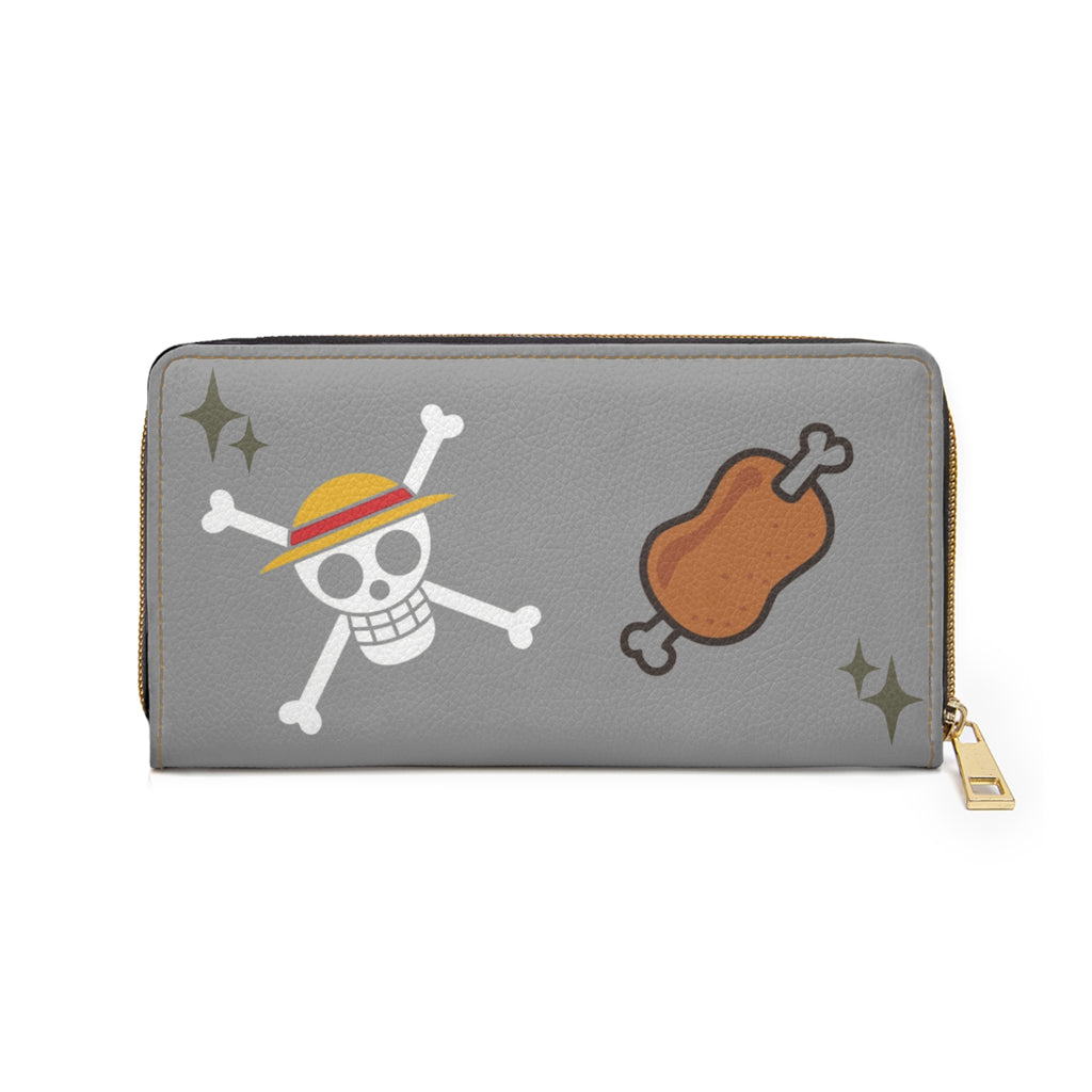 Personalized Zipper Wallet – Faux Leather Card & Cash Organizer