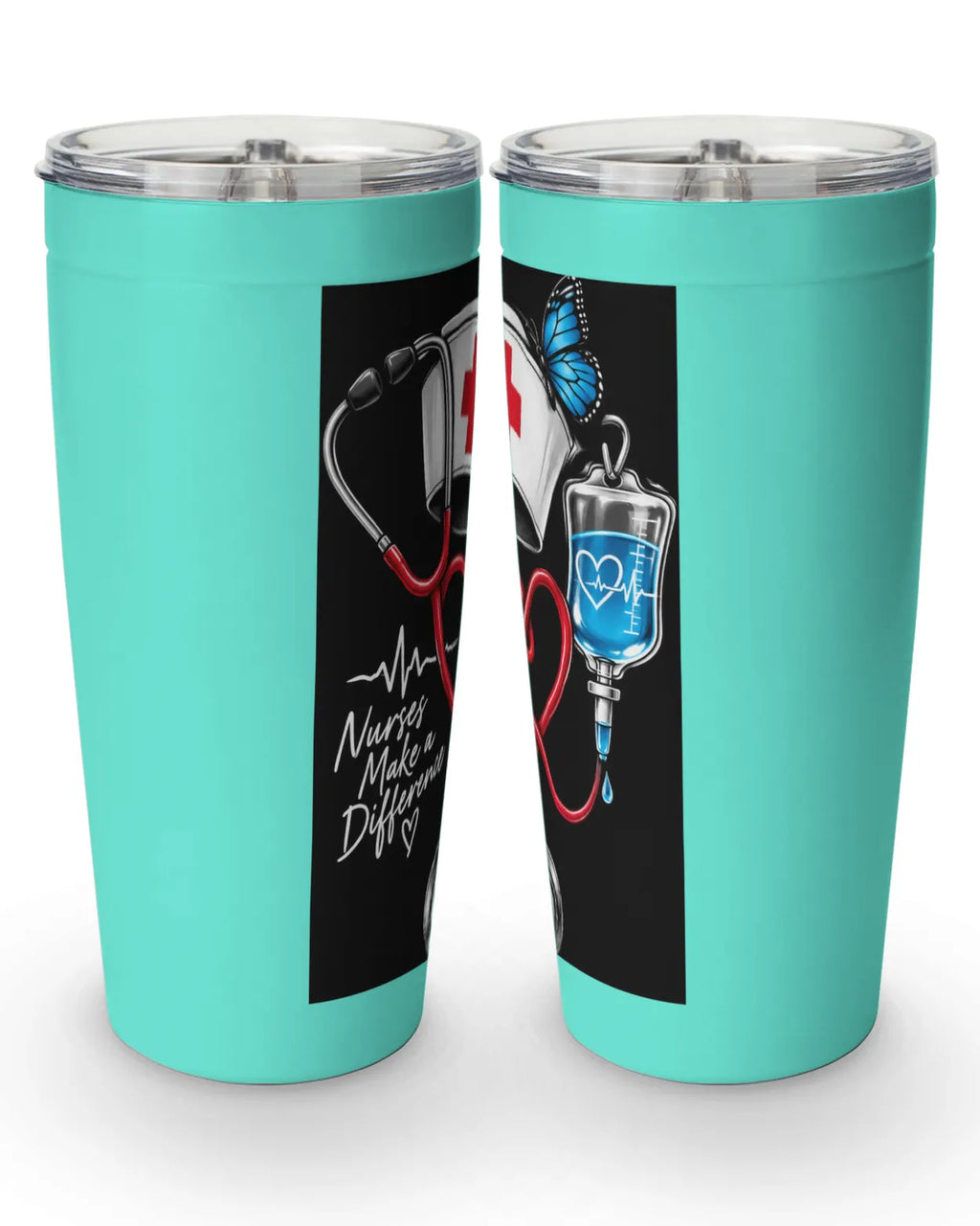 Nurses Make a Difference Tumbler 20oz | Red Heart
