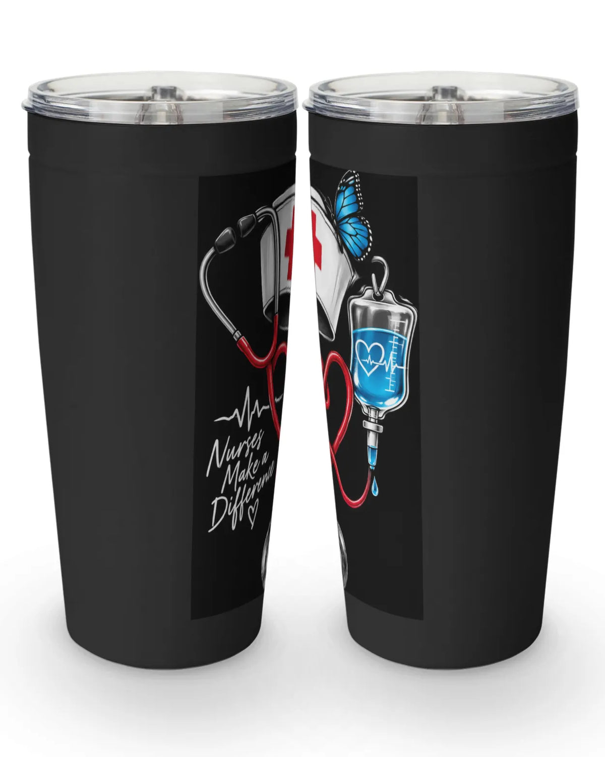 Nurses Make a Difference Tumbler 20oz | Red Heart