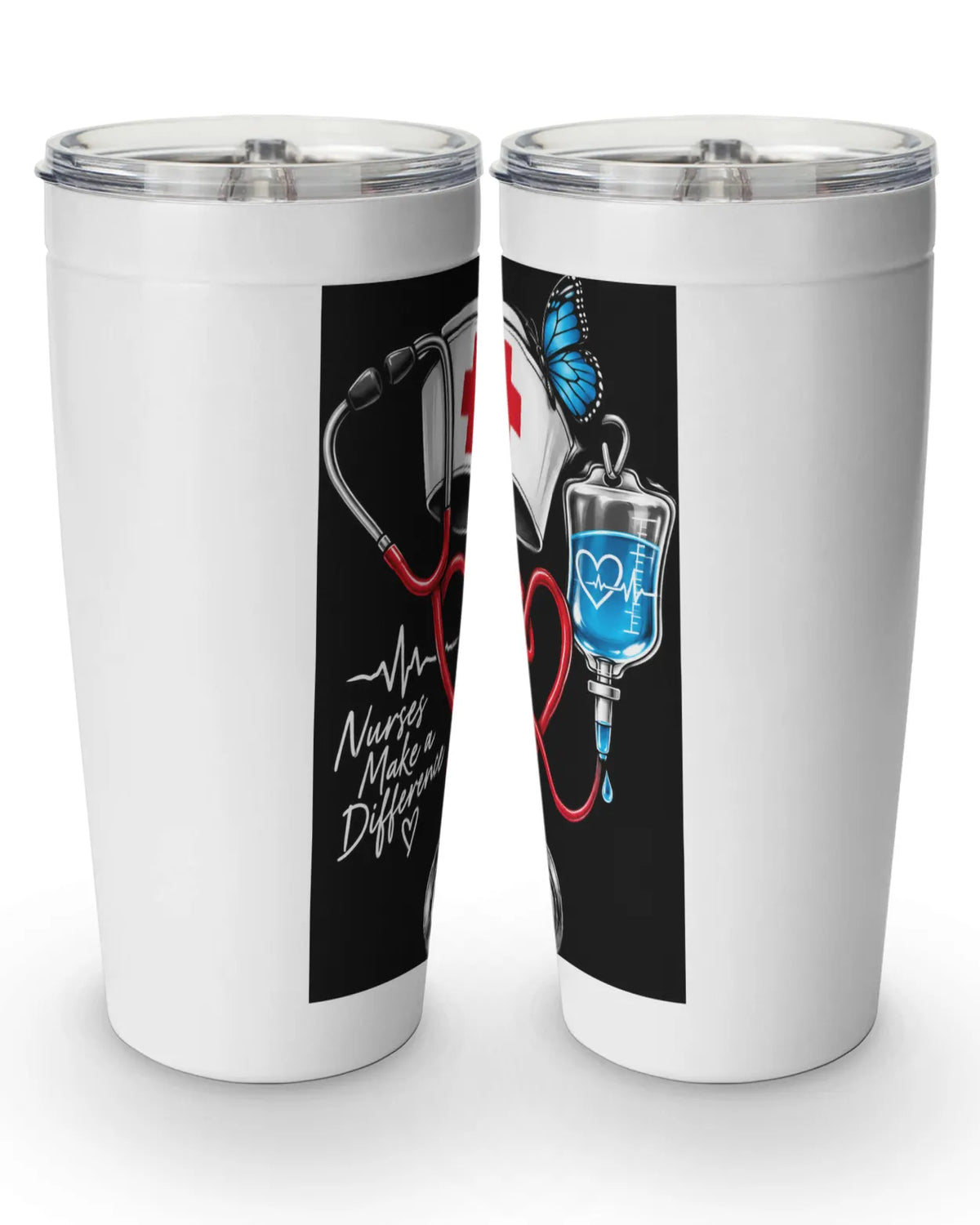 Nurses Make a Difference Tumbler 20oz | Red Heart