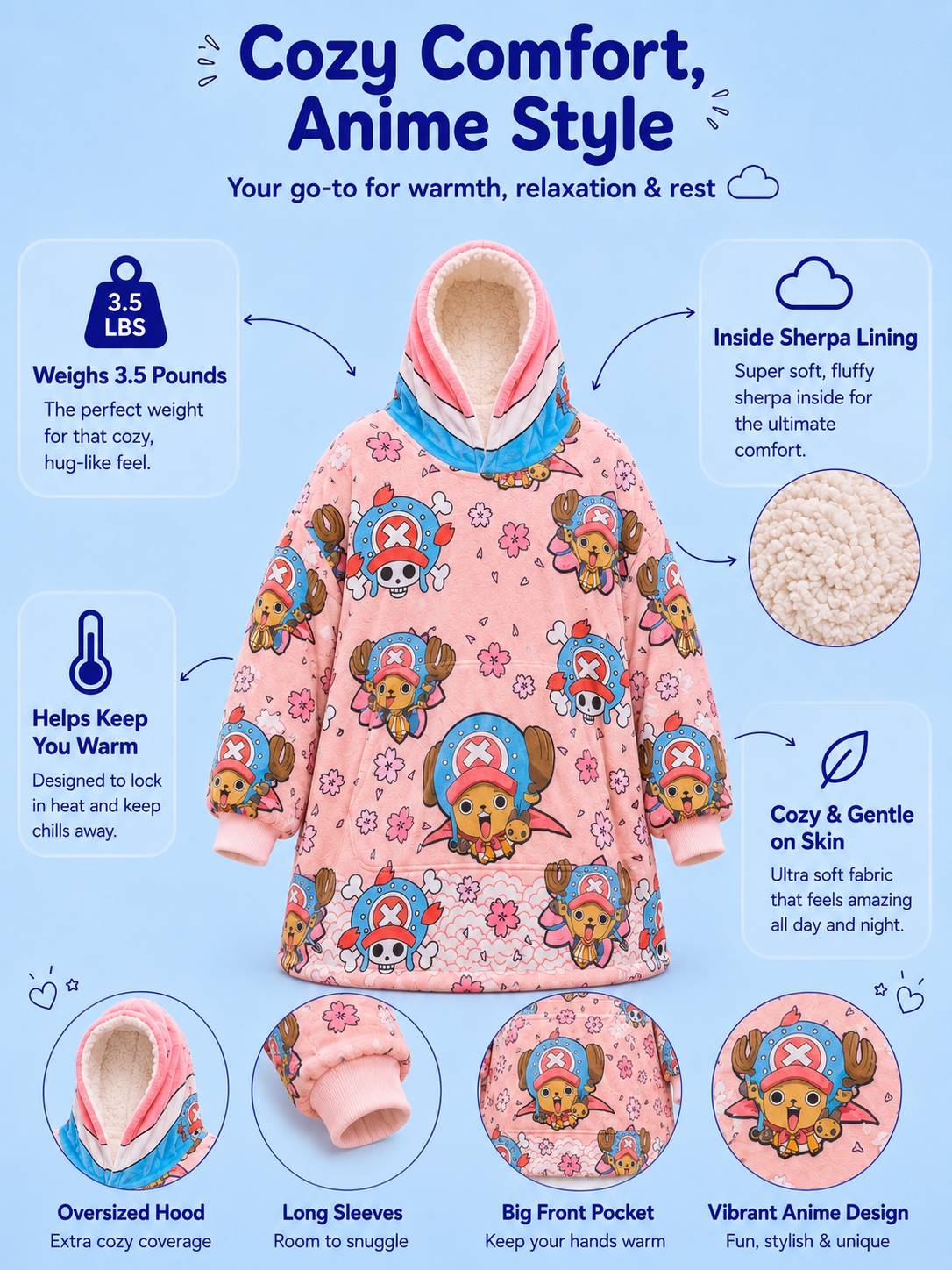 Chopper Blanket Hoodie