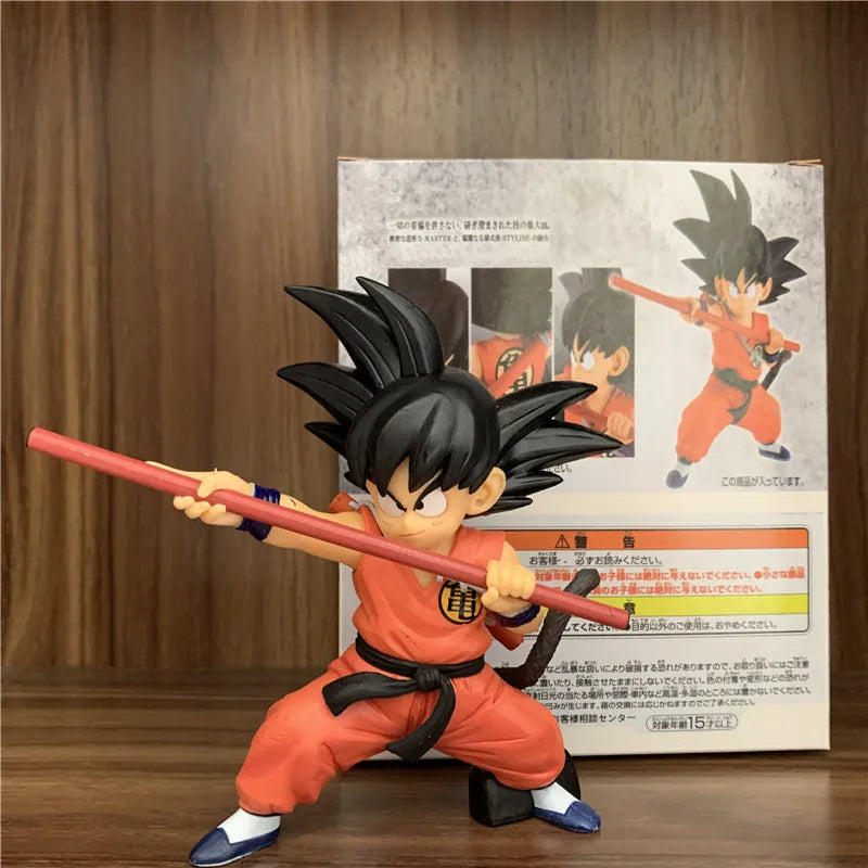 Naa Anime Dragon Ball Z Son Goku Kid Classic Scenes PVC Action Figure DBZ Goku Battle Piccolo Vegeta Master Roshi Model Toy 12cm