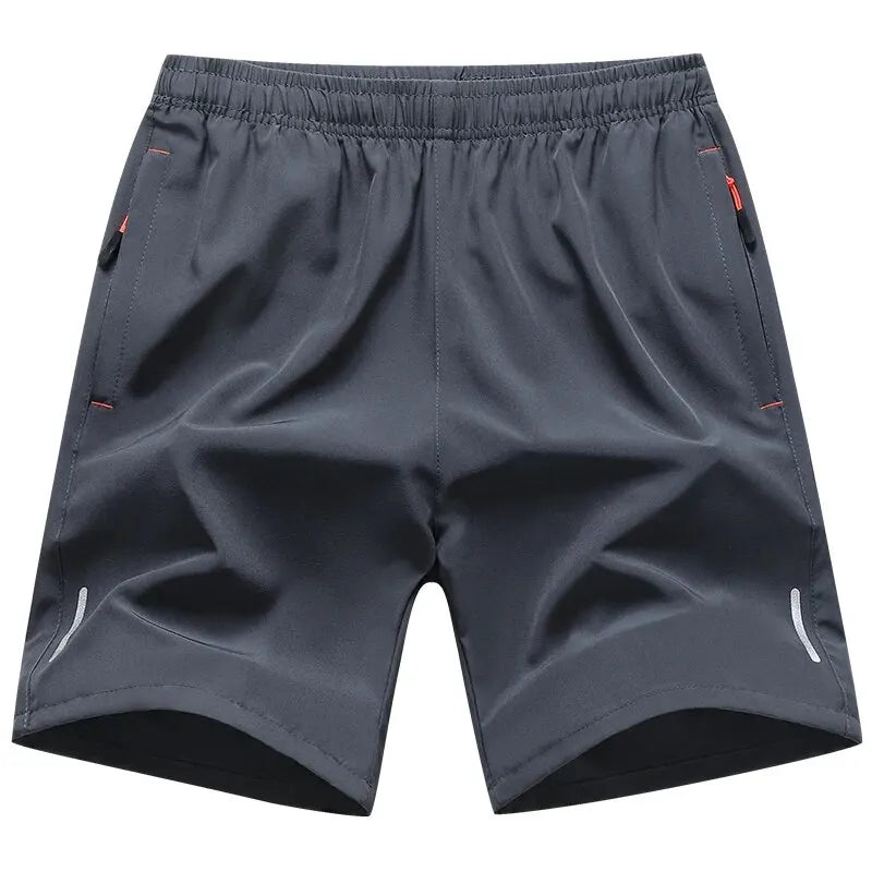 men's sports shorts plus size — breathable elastic waist