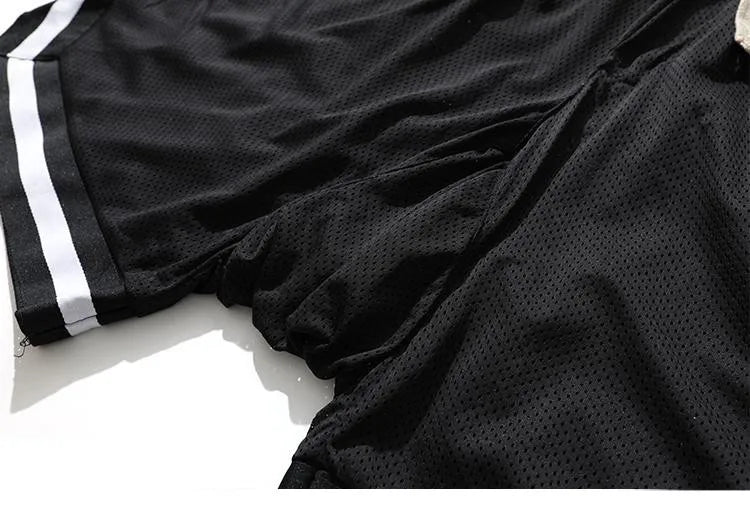 Men's basketball shorts Y2K mesh breathable casual sports short trousers