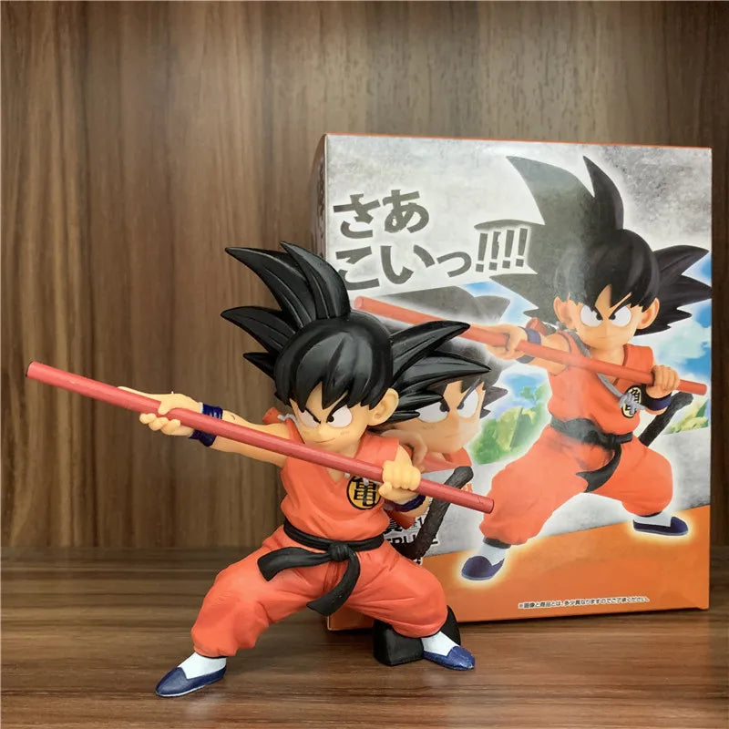 Naa Anime Dragon Ball Z Son Goku Kid Classic Scenes PVC Action Figure DBZ Goku Battle Piccolo Vegeta Master Roshi Model Toy 12cm