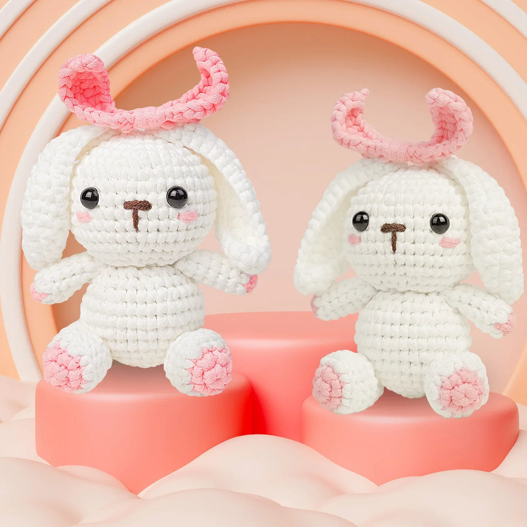 Sweet Bunny kawaii crochet kit for beginners