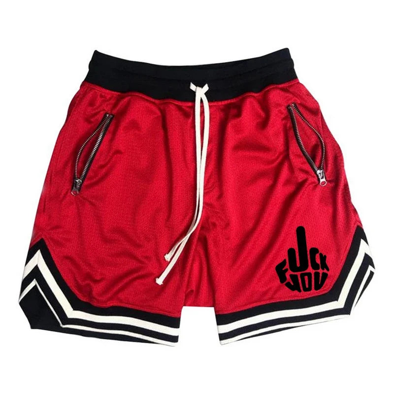 Men's basketball shorts Y2K mesh breathable casual sports short trousers