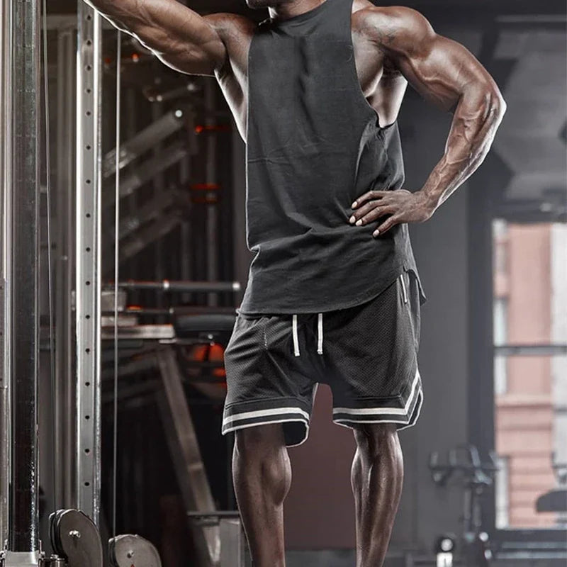 Men's basketball shorts Y2K mesh breathable casual sports short trousers