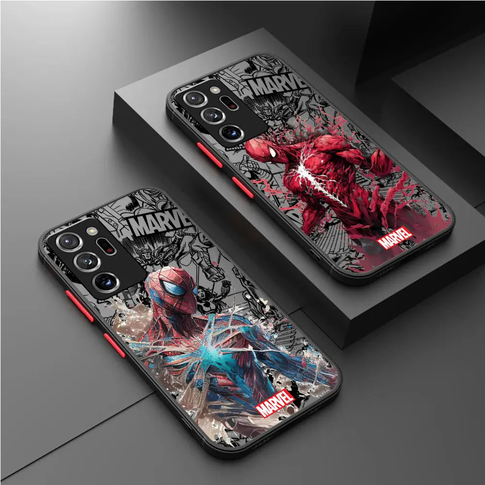 Marvel Samsung Galaxy case Spider-Man Iron Man shockproof cover