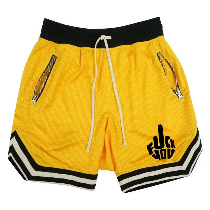Men's basketball shorts Y2K mesh breathable casual sports short trousers