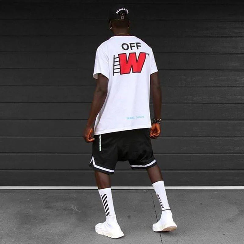 Men's basketball shorts Y2K mesh breathable casual sports short trousers