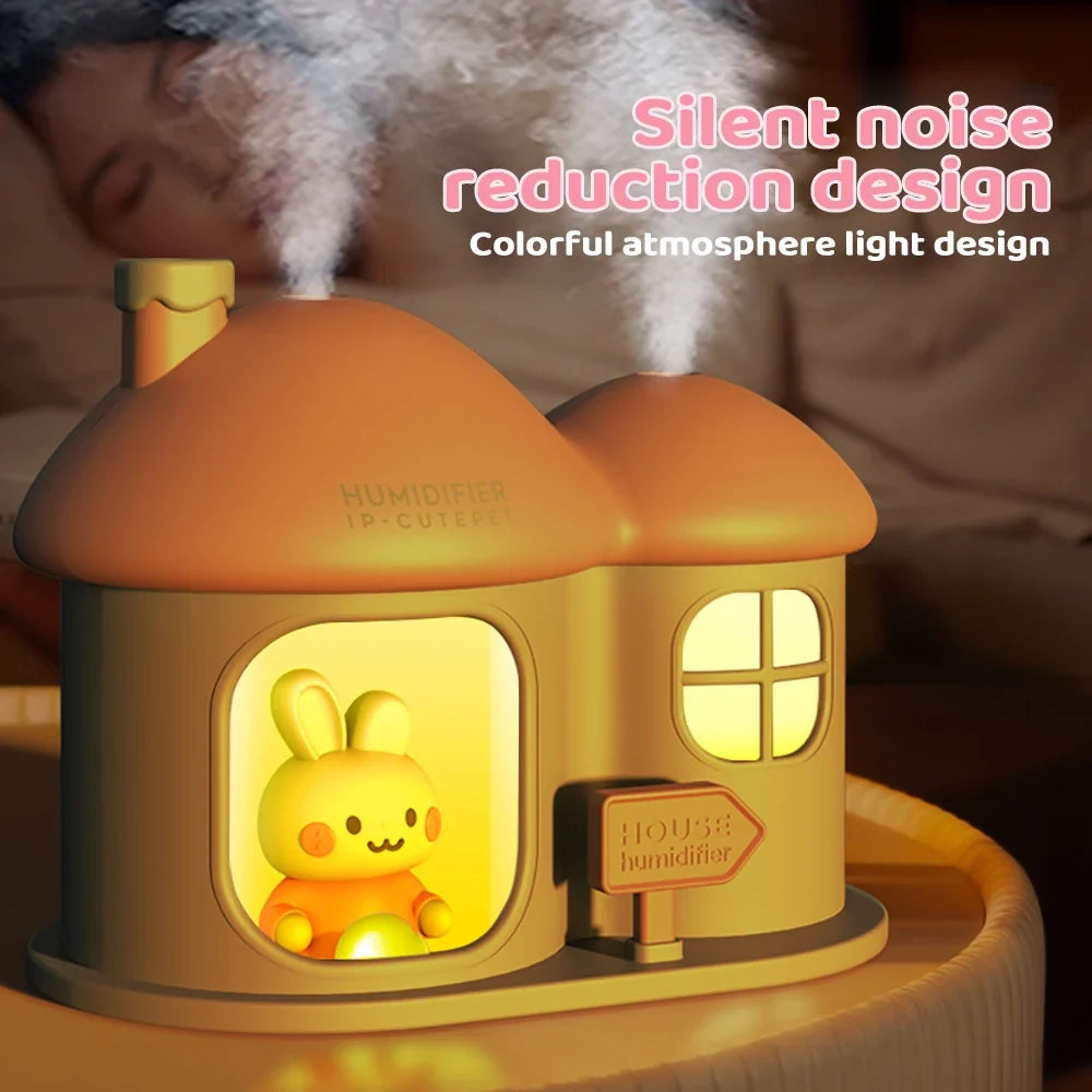 Bunny House Humidifier Night Light