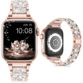 Rhinestone Apple Watch Band — diamond crystal stainless steel strap for Apple Watch Series 1-7