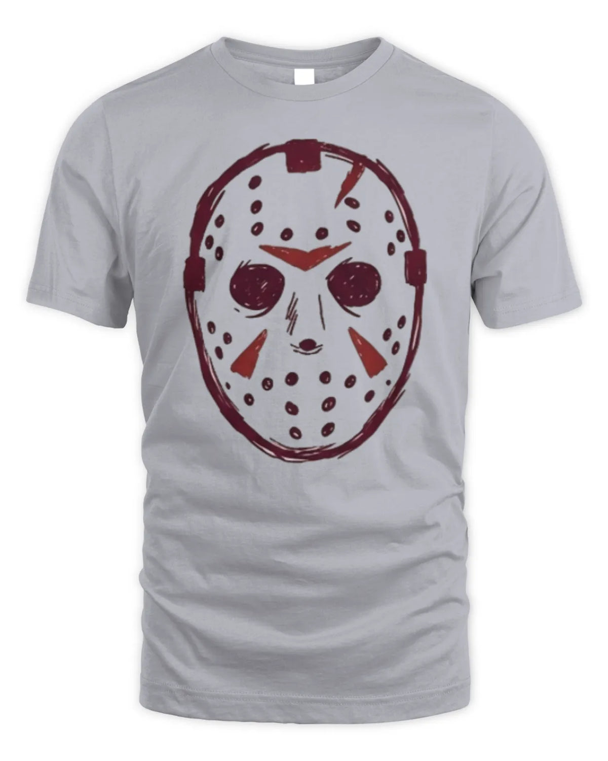 Jason Voorhees graphic tee with ink-sketch artwork.