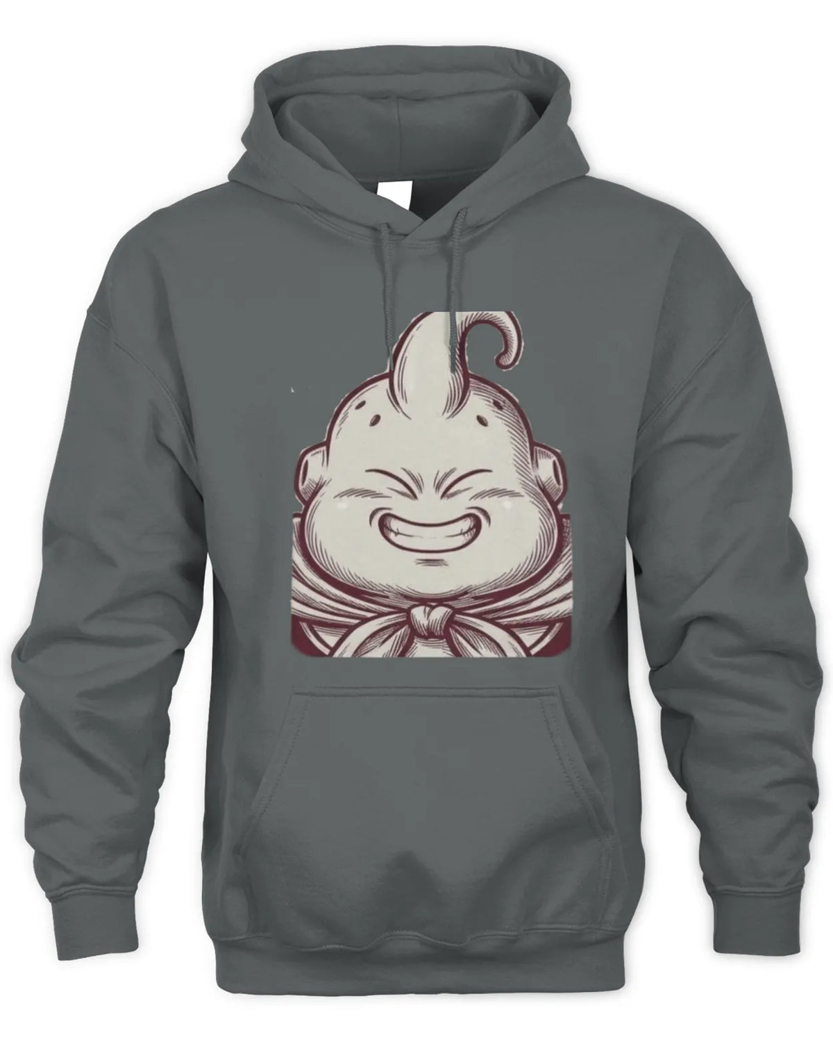 Majin Buu graphic hoodie featuring the ink-drawn design
