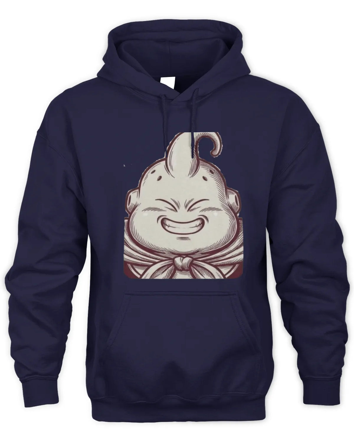 Majin Buu graphic hoodie featuring the ink-drawn design