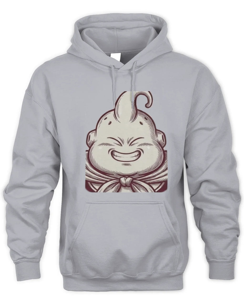Majin Buu graphic hoodie featuring the ink-drawn design