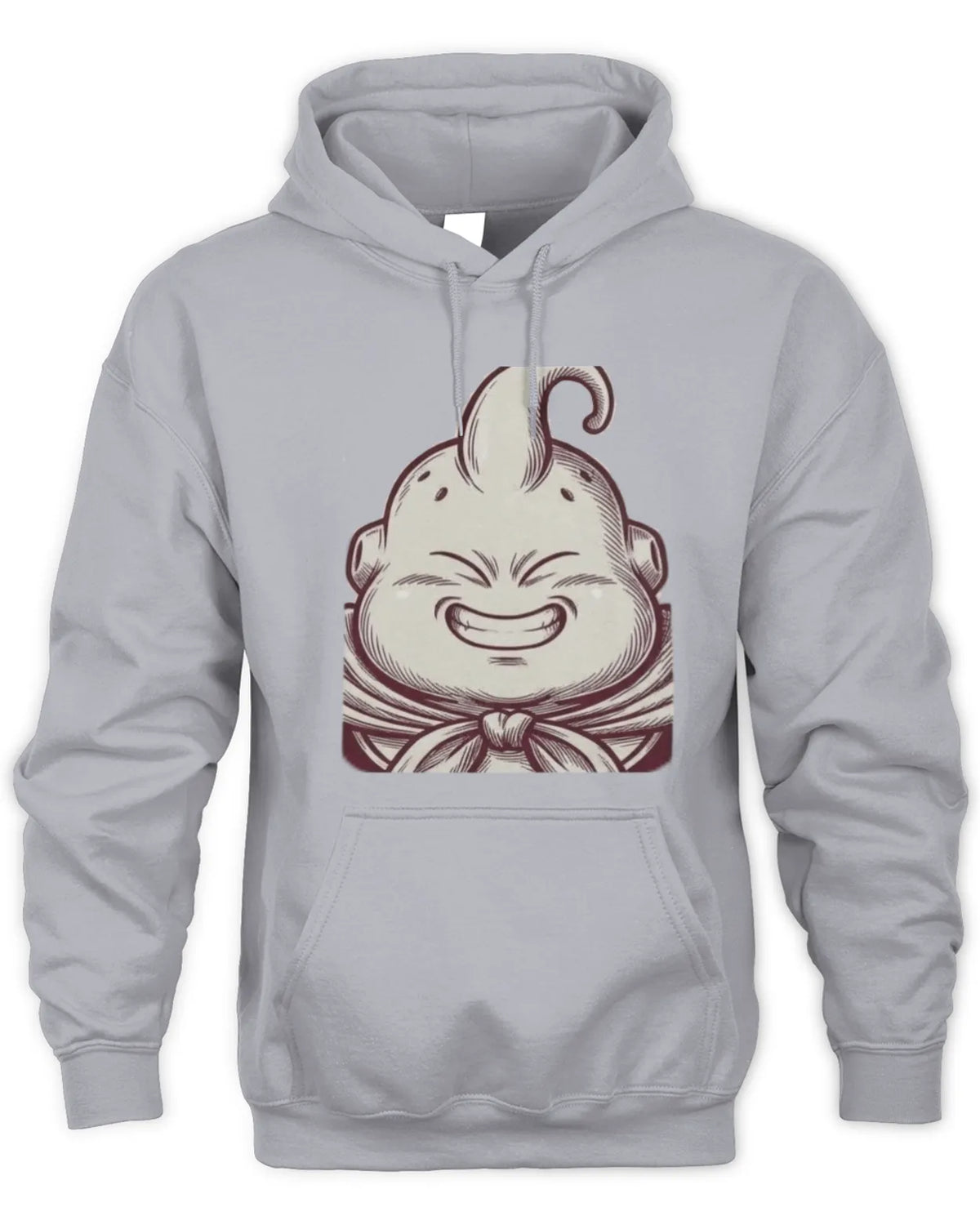 Majin Buu graphic hoodie featuring the ink-drawn design
