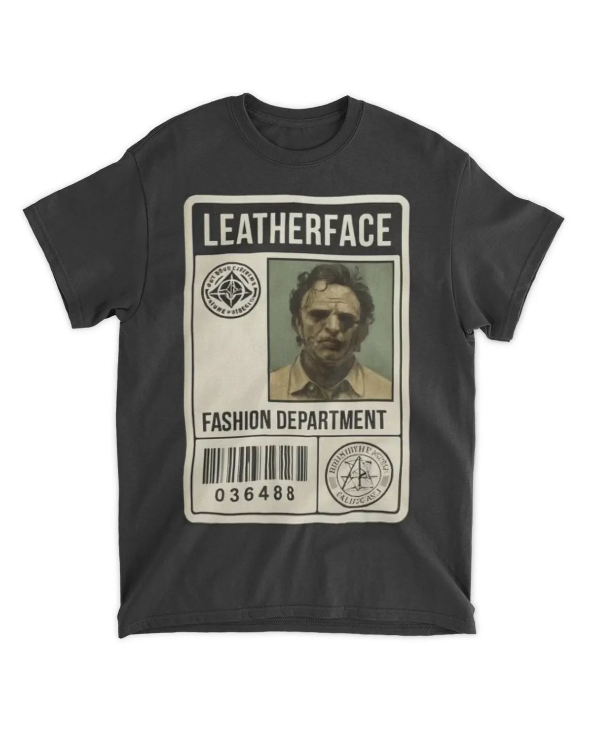Leatherface Halloween T-Shirt featuring a graphic design for horror fans and costume parties.