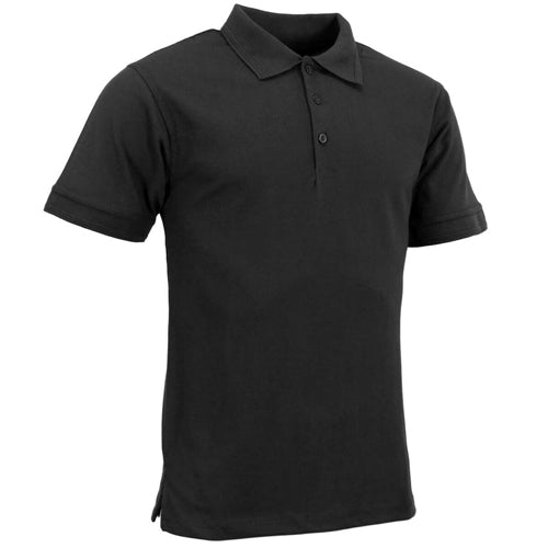 Urban Road Mens premium polo shirt in navy blue with triple stitching and button placket