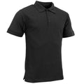 Urban Road Mens premium polo shirt in navy blue with triple stitching and button placket