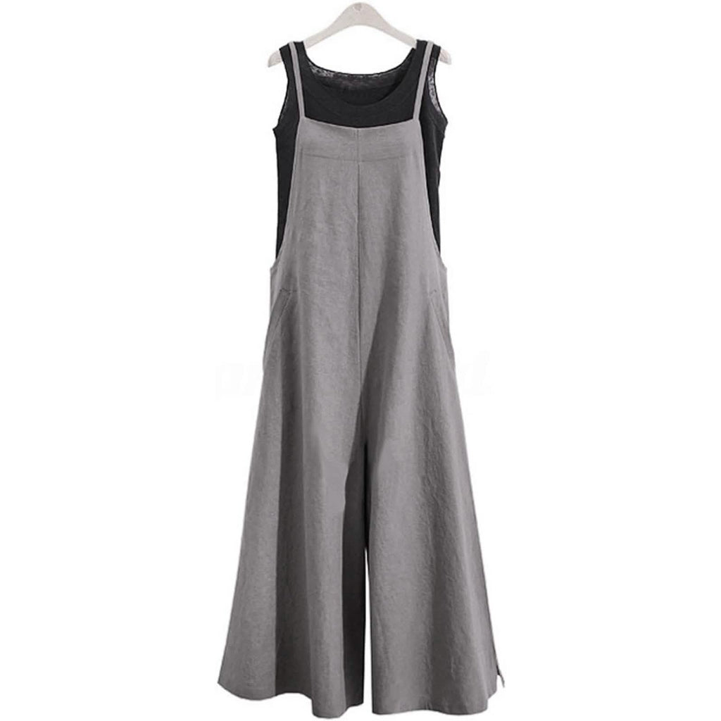 Women's Casual Loose Long Wide Leg Jumpsuits